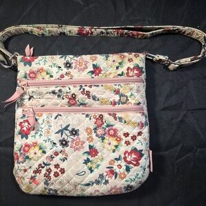 Vera Bradley Floral Crossbody Bag - Pink and Multicolor